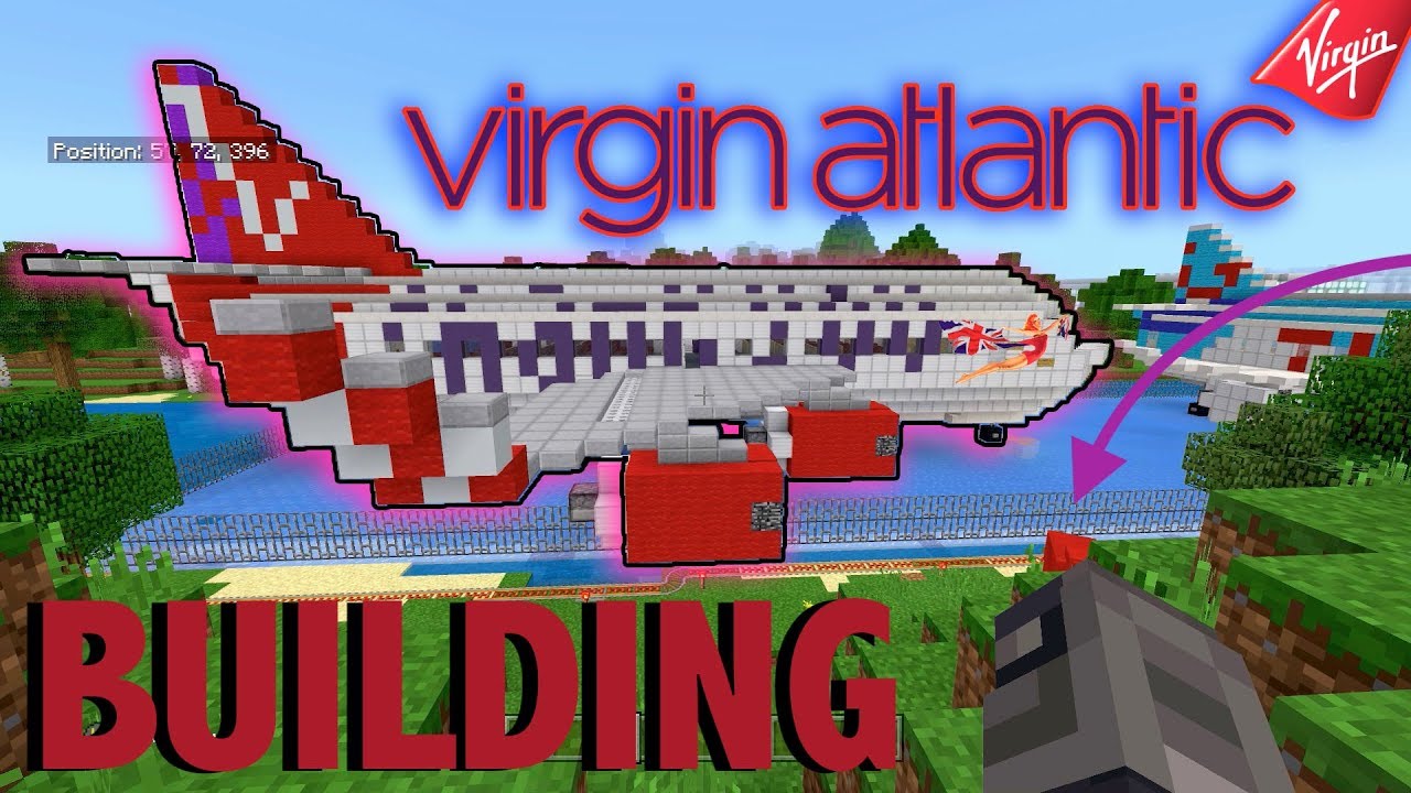 [PROJECT] Building a Virgin Atlantic A340 In Minecraft??? - YouTube