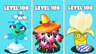 PvZ 2 9.2.1 All Plants Level 1 Vs Level Max Vs Level 100 Vs Robo Bucket Zombie