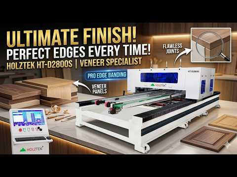 Automatic 4-Side Door Cutting CNC Saw HT-D2800S | Industrial Door Sizing Solution #cnc #woodworking
