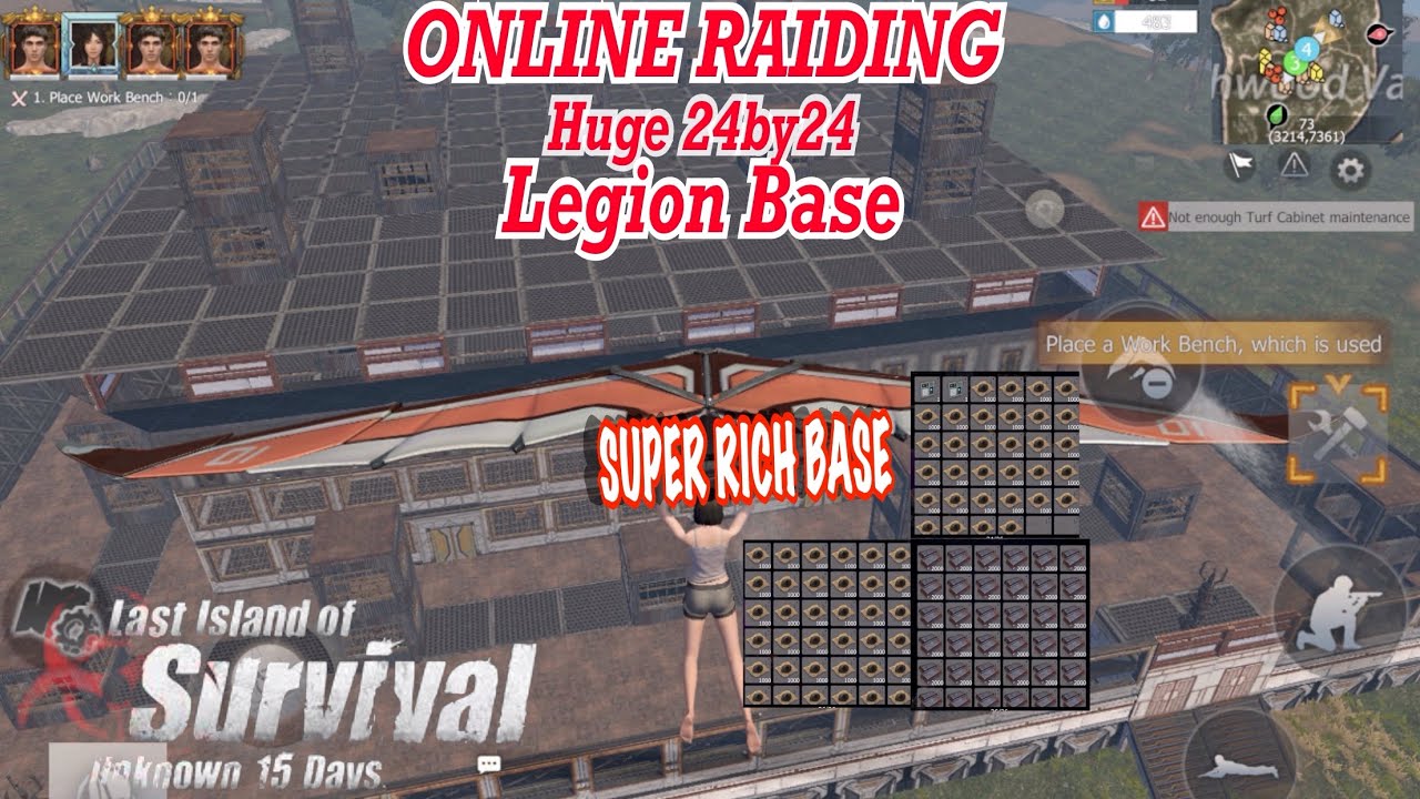 ONLINE RAID BIG LEGION BASE LAST ISLAND OF SURVIVAL