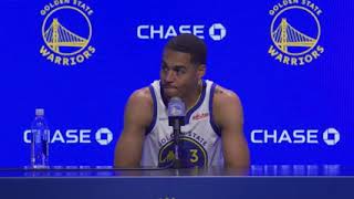 Jordan Poole 2021 Media Day Press Conference _Golden State warriors