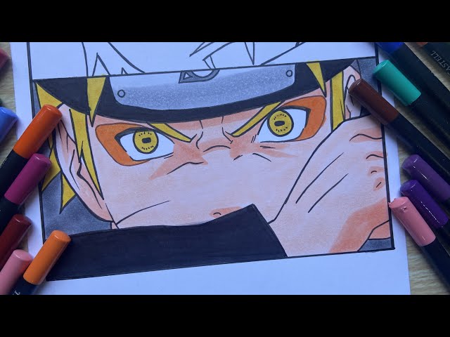 Como Desenhar O Naruto Modo Sannin ( Tutorial Passo a Passo) - How