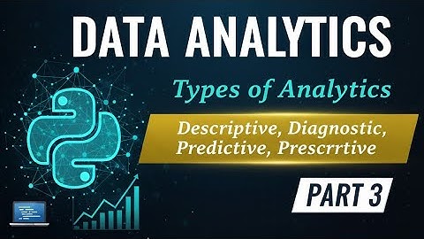 3. Data Analytics with Python | Types of Analytics Descriptive, Diagnostic, Predictive, Prescriptive