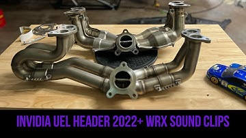 Invidia UEL Header 2022+ Subaru WRX Sound Clips