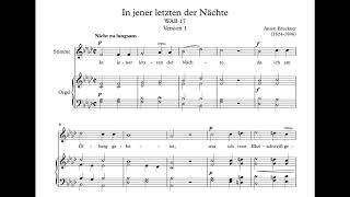 Anton Bruckner - In Jener Letzten Der Nächte (Audio + Score)