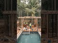 Dreamy Jungle House Construction Timelapse 🛠️🍃#shorts