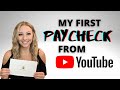 My First YouTube Paycheck! (How Much I've Made as a New YouTuber!)