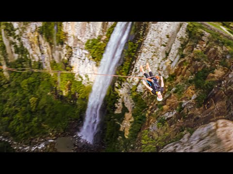 SALTO DE PENDULO A 100 METROS DE ALTURA EM URUBICI