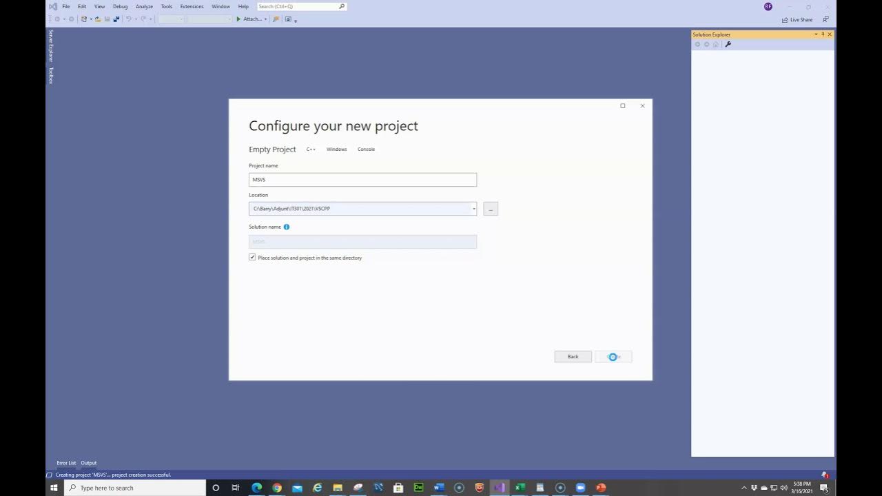 Visual Studio New Project - YouTube