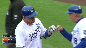 BAL@KC: Butler drives in Aoki with sharp single