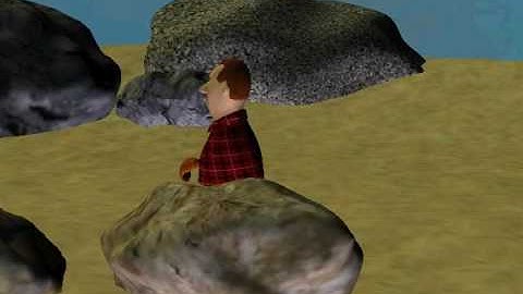 First Poser Cartoon Render Walk