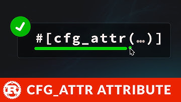 Rust Language - cfg_attr - Code clean with config attribute
