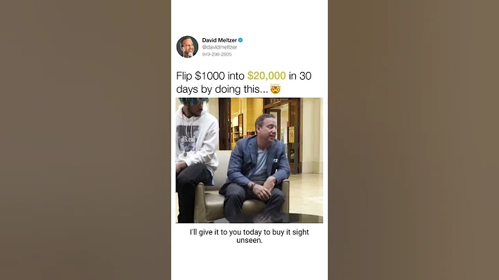 Flip $1,000 into $20,000 in 30 Days by Doing This