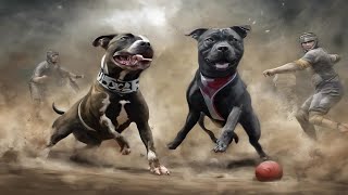 Les Staffordshire Bull Terriers et les sports de combat : une force tranquille