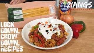 Lock Down Chow Down: Chow Mein recipe. A quick chow mein recipe using every day food items screenshot 2