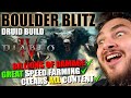 Diablo 4 - BOULDER BLITZ Druid Build Guide (Pit 95+) SPEED FARMING MADE EASY!