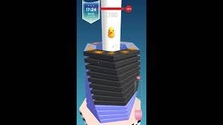 #shorts Stack Ball 3D Live 🔴 Aiming to clear 100 stages screenshot 1