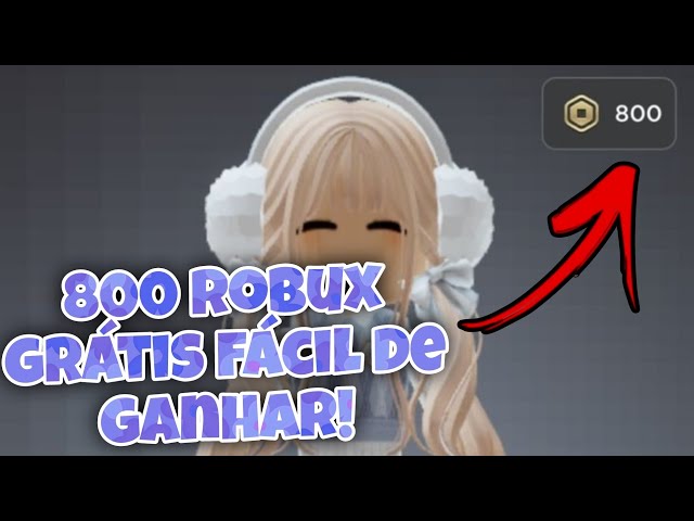 COMO GANHAR 800 ROBUX DE GRAÇA NO ROBLOX (FUNCIONA!!!!!!) 