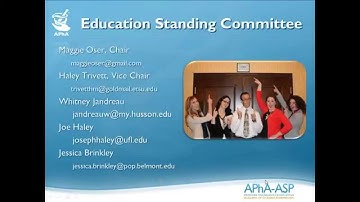 APhA-ASP Webinar Series:Patient Care Vice Presidents 2014