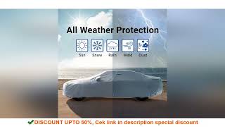 Car Cover For NIO ES7 Door Zipper Full Exterior Black Silvery-Auto Cover Sunshade Dustproof