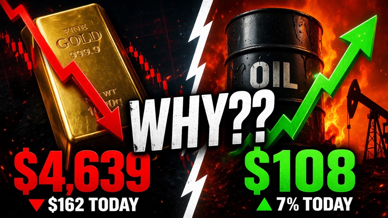 Gold Price DROPS $162 While Oil Price Hits $108 — Why This Happened ...