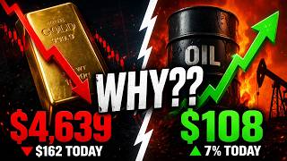 Gold Price DROPS $162 While Oil Price Hits $108 — Why This Happened Today