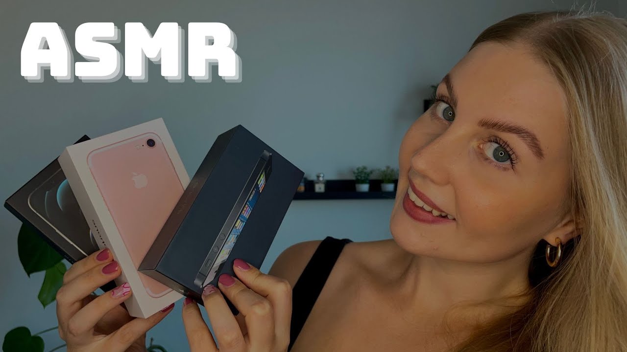 Naputtelen mun vanhoja iPhoneja | ASMR SUOMI | Unboxing & tapping on iPhones