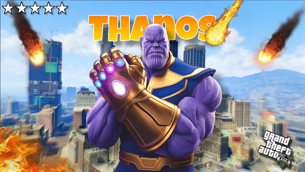 Playing As Thanos In Gtav !