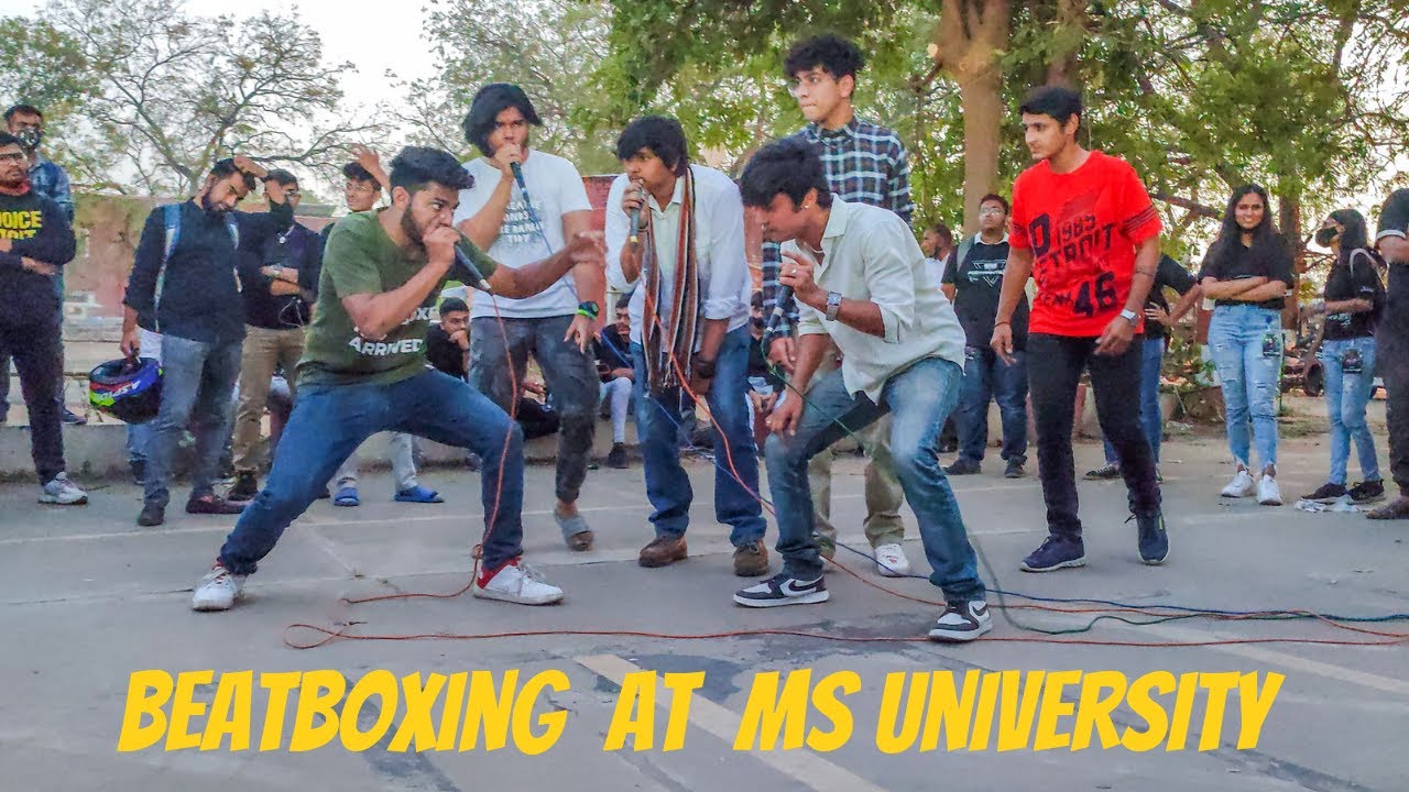 Performing Beatboxing At MS University Vadodara | Footprint 2022