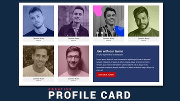 Css Profile Card | Profile Card | Team Section | HTML, CSS & BOOTSTRAP