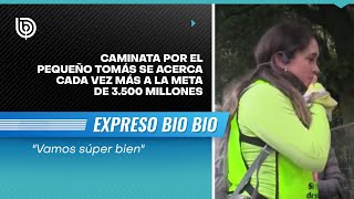 "Súper bien": caminata por el pequeño Tomás se acerca cada vez más a la meta de $3.500 millones