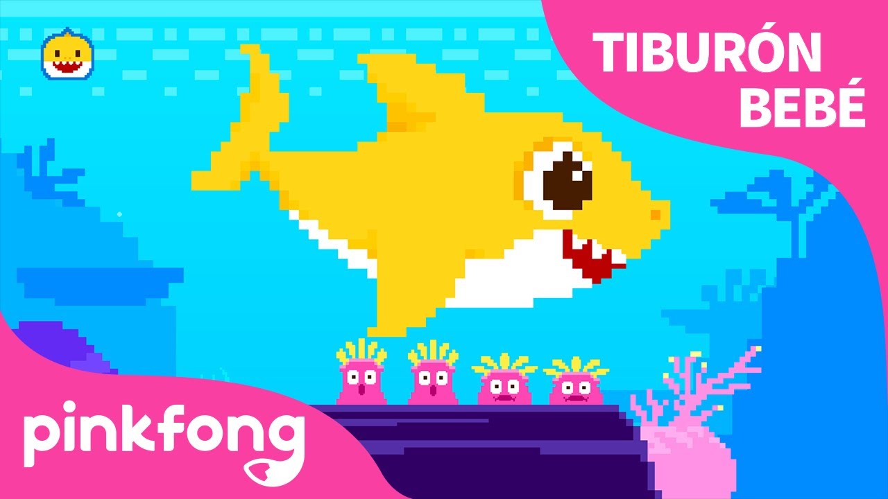 8 bit Tiburón Bebé | Tiburón Bebé | Pinkfong Canciones Infantiles