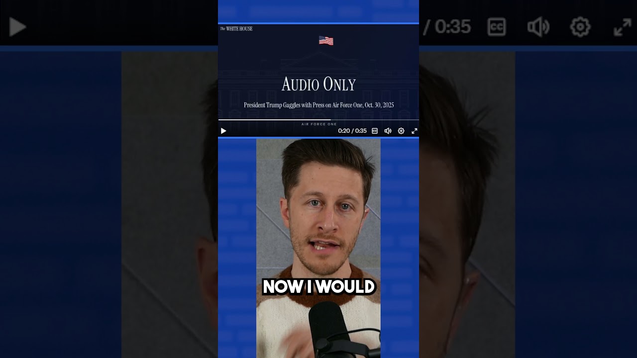 Trump fumbles China tariff math on Air Force One #shorts