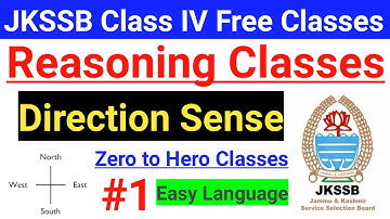 #1 JKSSB Reasoning Classes ~  Direction Questions with tricks || Class IV Vacancy Preparation 🔥🔥