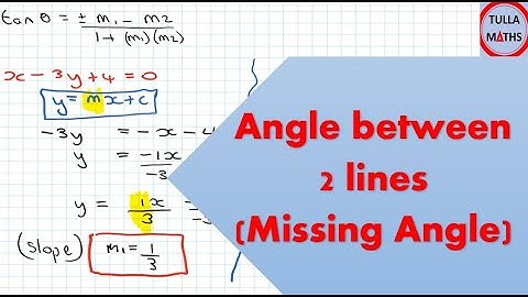 The Angle Between Two Lines (missing angle)