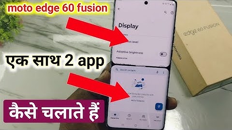 Motorola edge 60 fusion split screen setting | moto edge 60 fusion me dual screen kaise kare