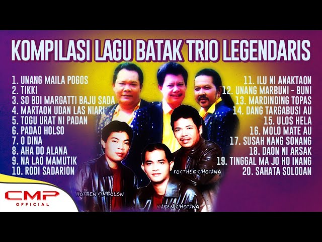 TRIO RELASI X TRIO MADUMA - KOMPILASI LAGU BATAK TRIO LEGENDARIS - O Dina, Martaon Udan Las Niari class=