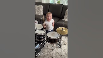 Thumbnail of Drumming all day! 🥁💙 #shorts #baby #babydrummer #trending #viral #babyvideos #drums
