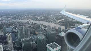 BA8456 Amsterdam (AMS)  London City (LCY), E190, approach and landing runway 09, 5 September 2022