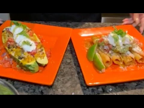How To Make Zucchini Taco Boats & Chicken Taquitos