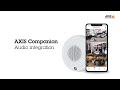 Axis companion  audio integration