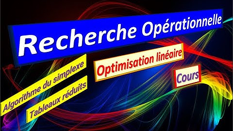 CM 5_Cours_  #Algorithme du simplexe _  #Tableaux réduits (Phase 2)