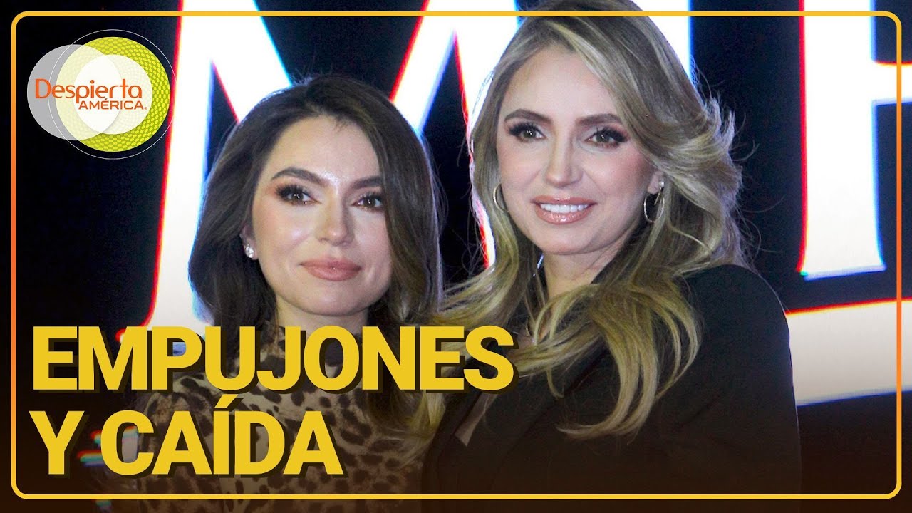 Angélica Rivera se molesta al ver caer a Sofía Castro por culpa de la prensa | Despierta América