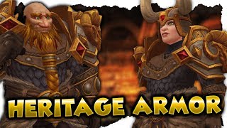 Dwarf Heritage Armor - Ingame Preview In Battle For Azeroth
