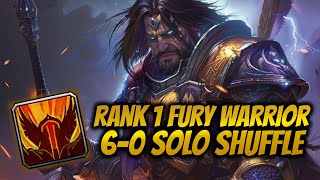 Rank 1 Fury Warrior 6-0 Solo Shuffle (2200+ MMR) - WoW Dragonflight 10.2.7 screenshot 1