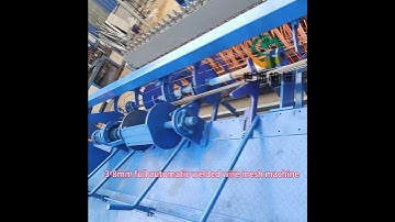 3-8mm welded wire mesh welding machine finished debugging #full automatic #factory #construction use