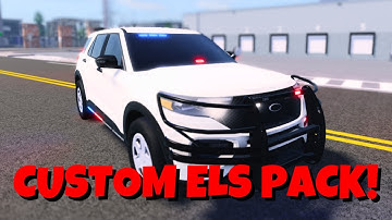 My first REACTION to the CUSTOM ELS Pack in ER:LC! (Roblox)