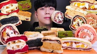 ASMR 투떰즈업 맘모롤 꾸덕바 맘모스빵 먹방 디저트 리얼사운드マンモスパン Mammoth bread  MUKBANG DESSERT REAL SOUND