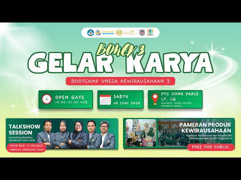 [GELAR KARYA BONEK 3] - Bootcamp Unesa Kewirausahaan 3 & Launching Mobilitas Akademik Tahun 2026
