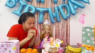 HAPPY 4TH BIRTHDAY LYLY! Monkey Lyly is full of HAPPINESS at her warm birthday party.